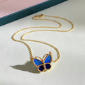 Blue Butterfly Necklace