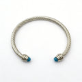 Silver Turquoise Bangle