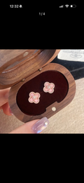 Pink Clover Earrings