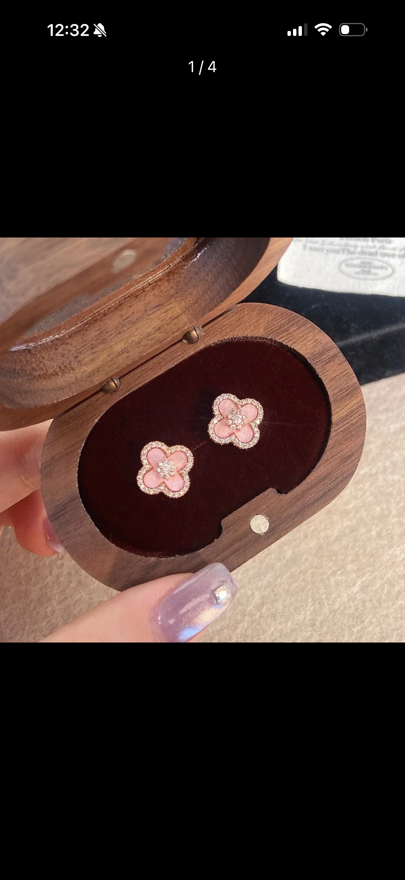 Pink Clover Earrings