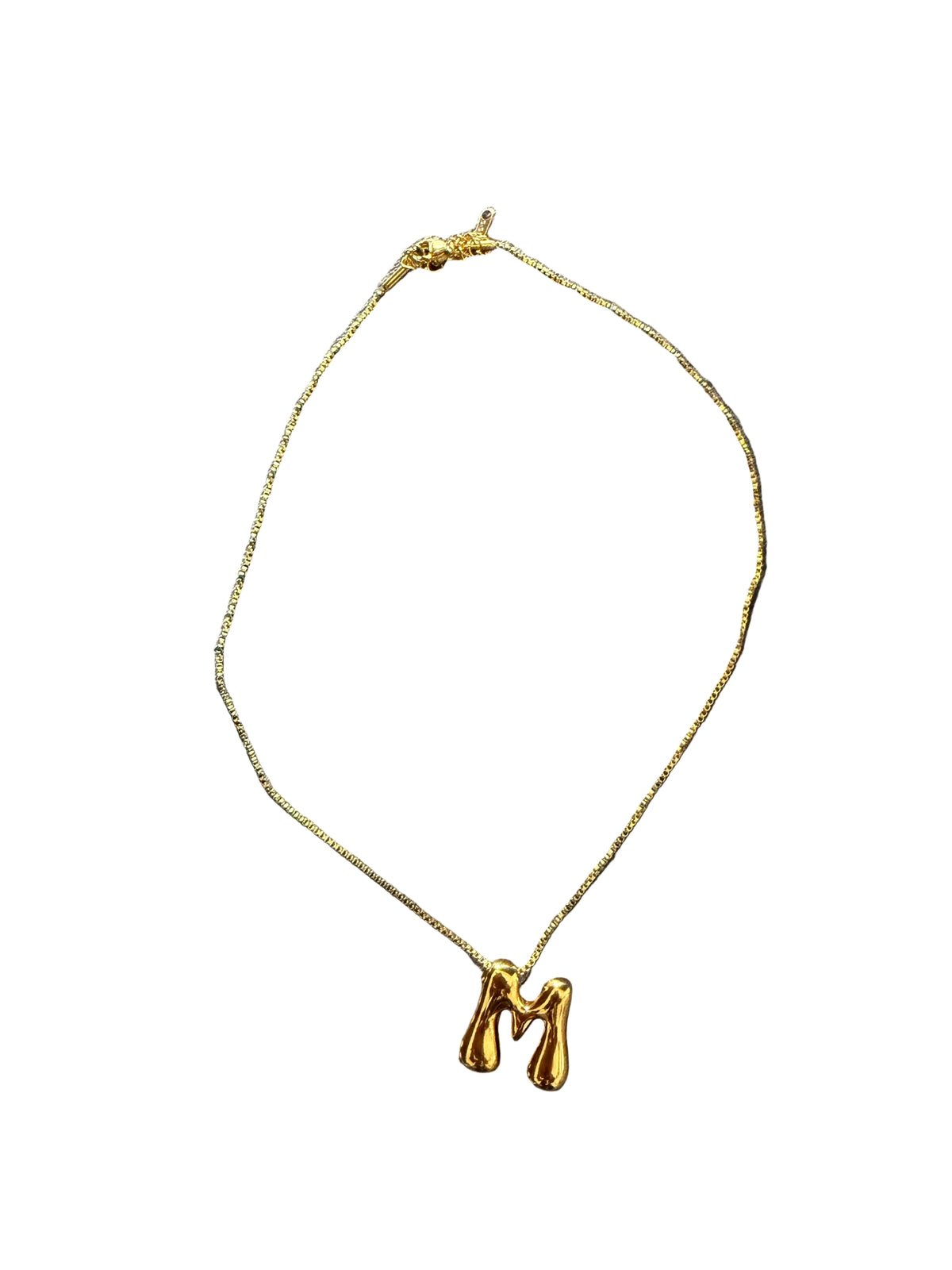 Initial M Necklace