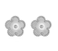 Silver Flower Earrings
