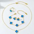 Blue Clover Jewelry Set