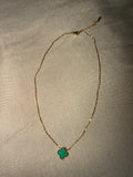 Green Clover Necklace
