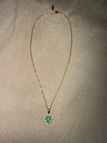 Green Flower Pendant