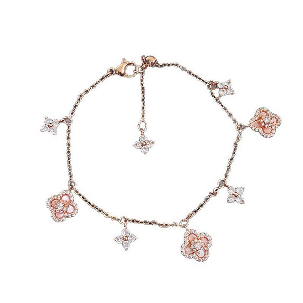 Rose Gold Clover Bracelet